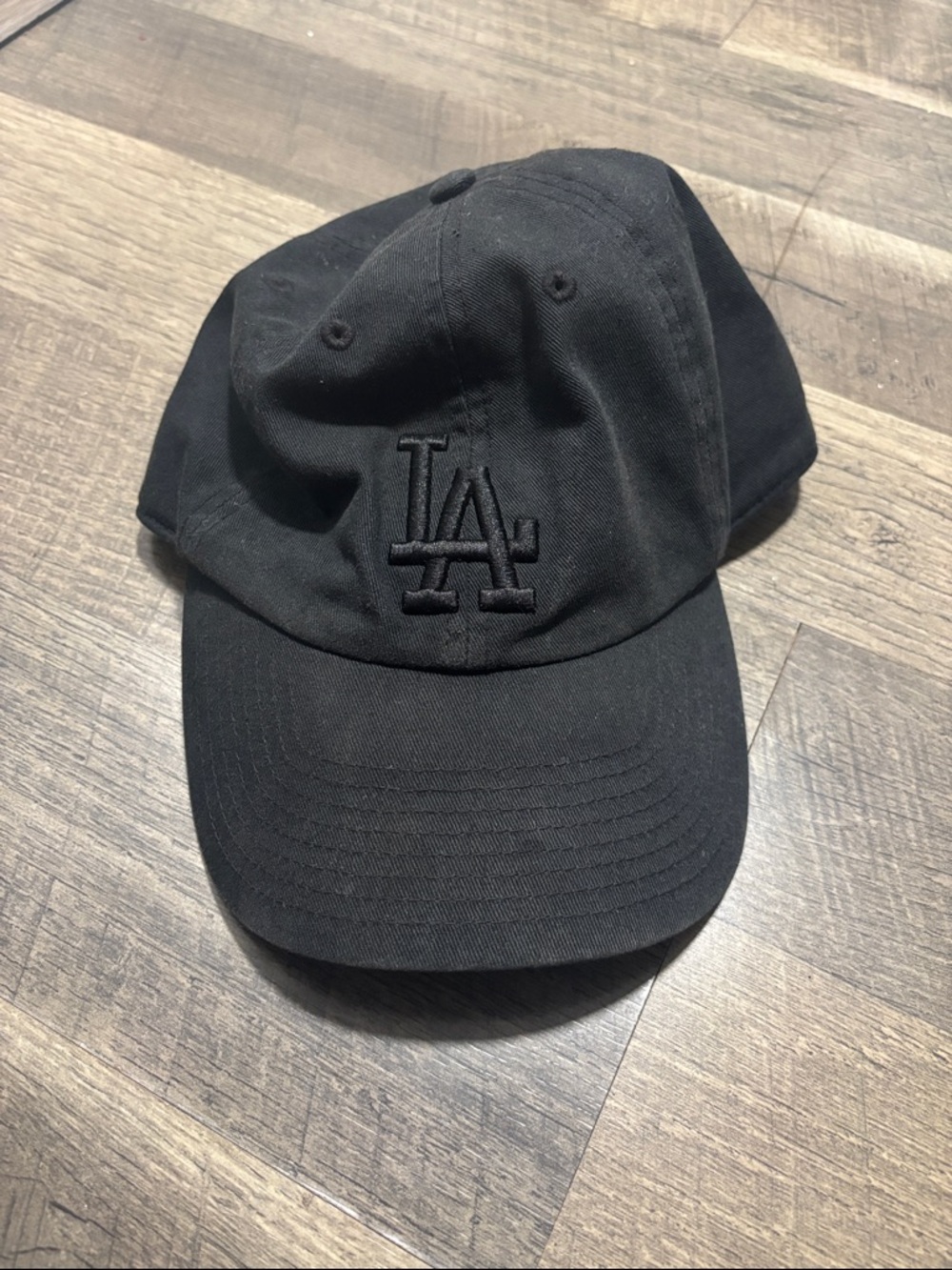 Black LA Baseball Hat